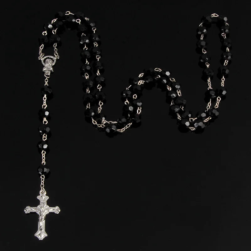 High Quality Jesus Cross Rosary Necklace - Fashion Christian Jewelry for Women