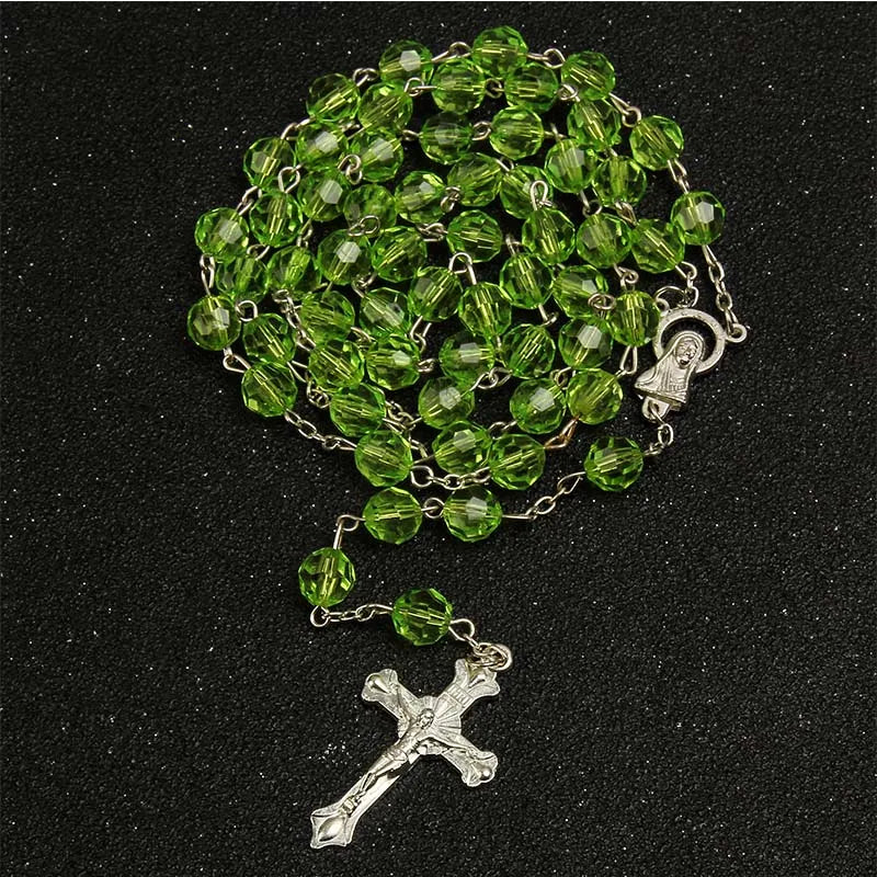 High Quality Jesus Cross Rosary Necklace - Fashion Christian Jewelry for Women