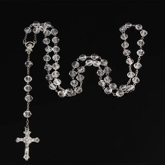 High Quality Jesus Cross Rosary Necklace - Fashion Christian Jewelry for Women