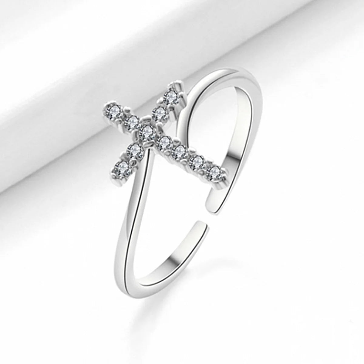 Rotatable Crown Rhinestone Cross Choker Necklace Set - Christian Jewelry Gift