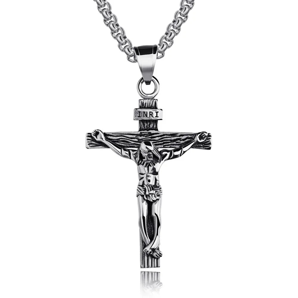 Premium Cross Necklace - 18k Gold Plated Crucifix Pendant for Women
