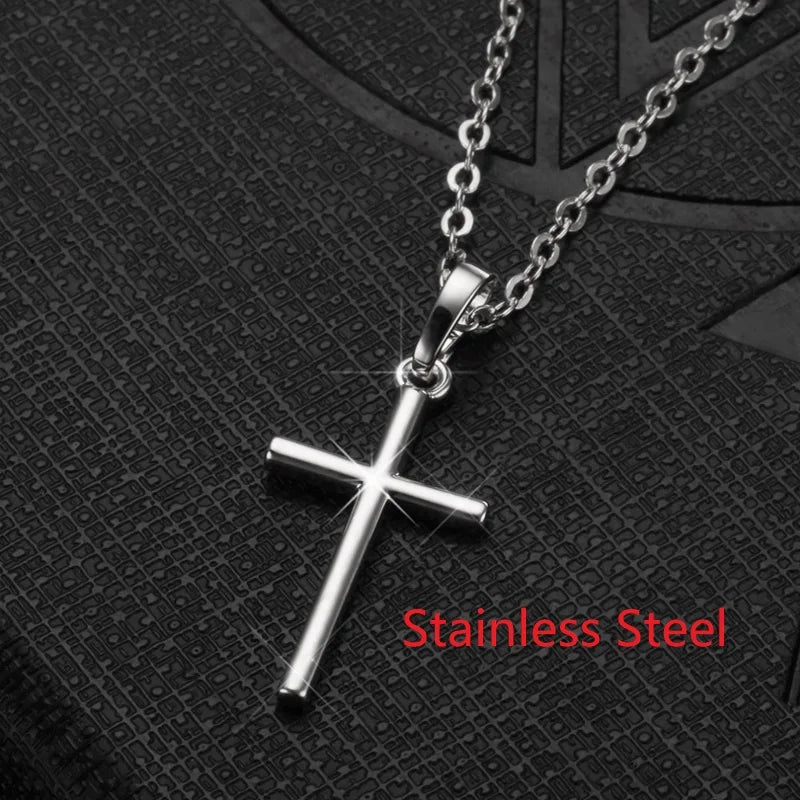 Rotatable Crown Rhinestone Cross Choker Necklace Set - Christian Jewelry Gift